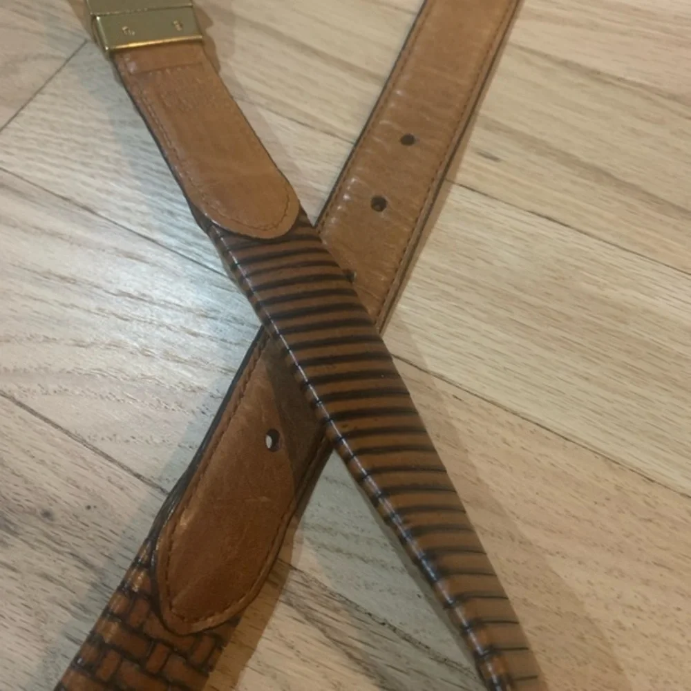 Bosch Genuine Woven Leather Belt for‎ Men Reversible Size 36/90 2 small flaws